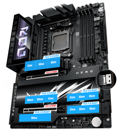 Open Box: ASUS ROG CROSSHAIR X870E HERO AMD X870E AM5 ATX