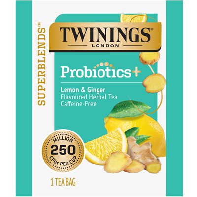 Twinings® Probiotics Lemon & Ginger Tea Bags