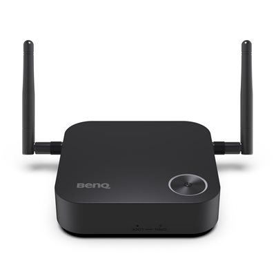 BenQ InstaShow® WDC15 trådløst præsentationssystem – 4K UHD, 4K/30fps afspilning, driverfrit, skærmspejling, CVSS 4.0-certificeret sikkerhed, HDMI/USB-C, Plug & Play til møder i huddle- og små rum