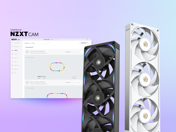 NZXT NZXT F360X Performance Fan 360mm Single Frame Case Fan w/ 3 x