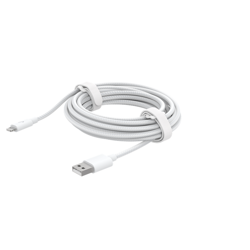 Verizon Braided Cable USB-A to Lightning, 10ft, Eco-Friendly Fast Charging