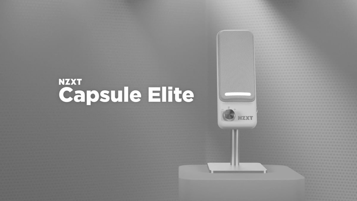 NZXT Capsule Elite Premium USB Condenser Microphone - White