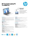 HP 15.6 inch Laptop PC 15-fd0027st datasheet