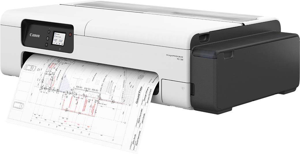 Canon imagePROGRAF TC-20 printer.