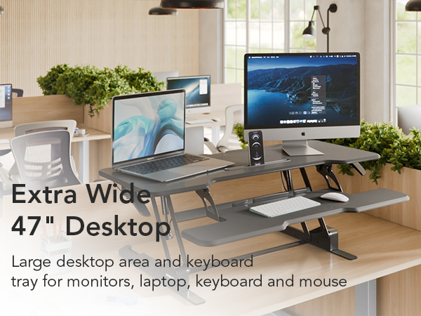 Extra-Wide Spacious Desktop 47 Inches Wide