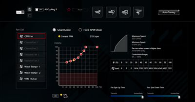 ROG Crosshair X870E Dark Hero features AI Cooling II