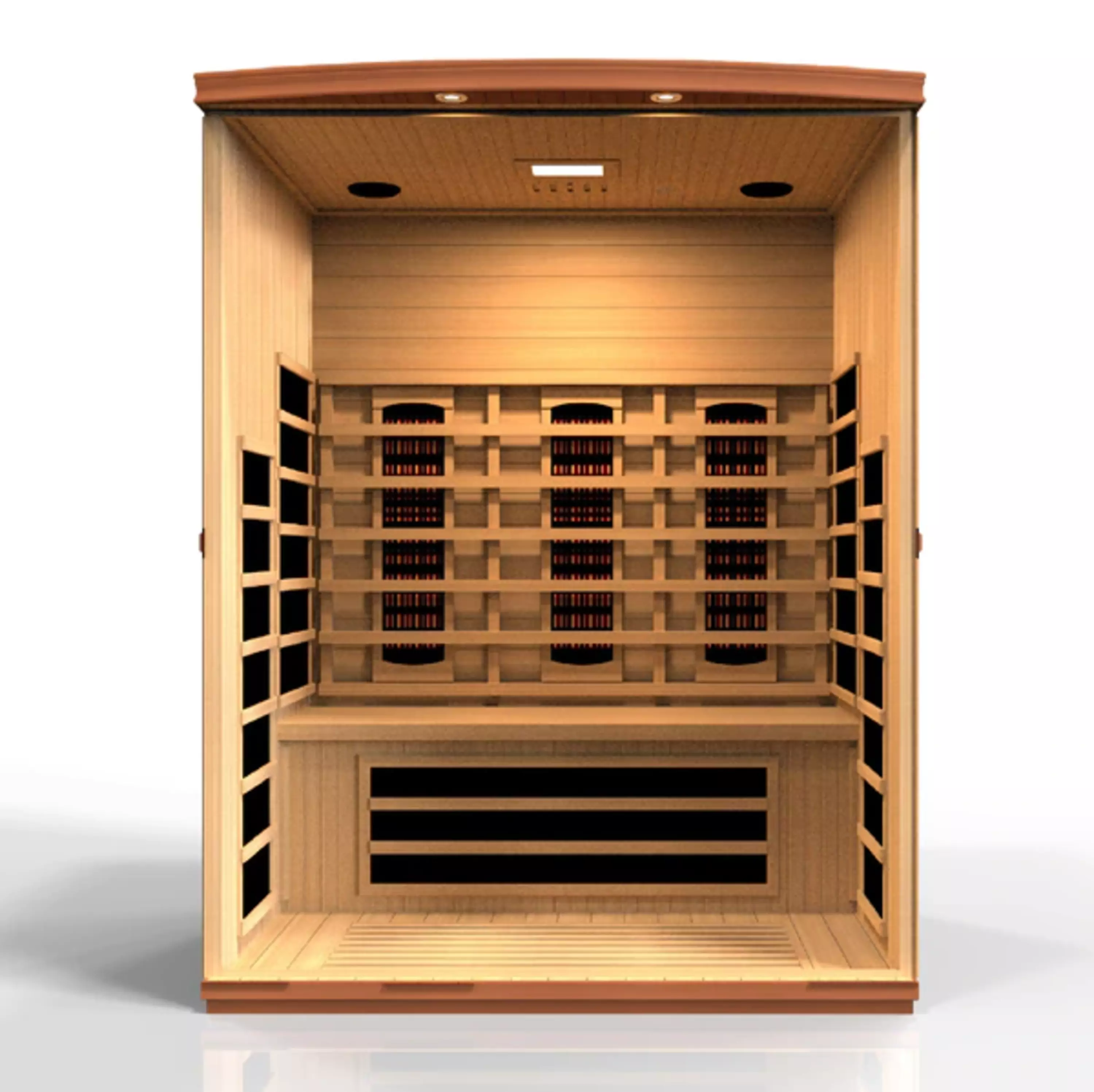 Dynamic Saunas Lugano 3-person Canadian Hemlock Full Spectrum
