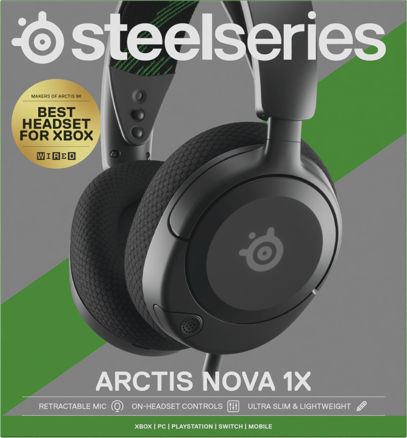 Arctis Nova 1X, Lightweight Gaming Headset for Xbox with Almighty Audio