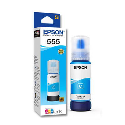 Botella de Tinta Cian Epson 555
