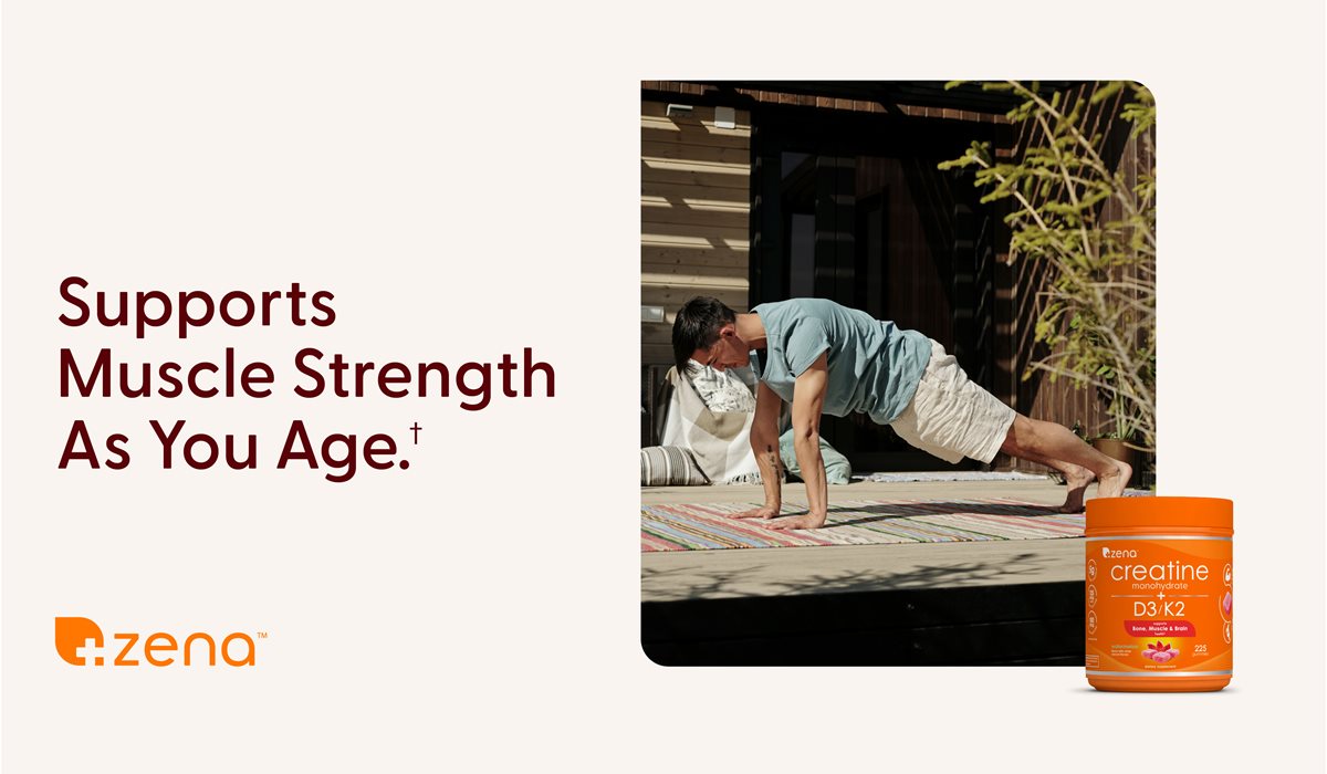 Supports muscle strength as you age (Zena)
