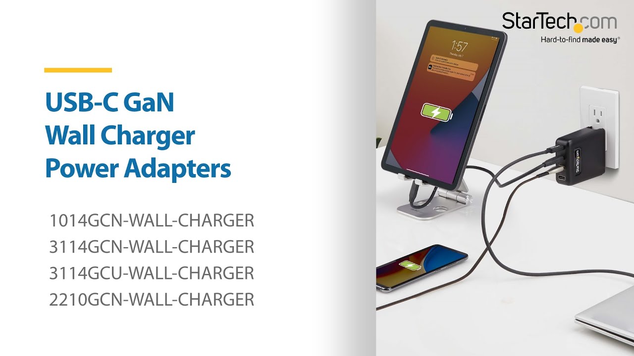 StarTech.com 140W USB-C Wall Charger - 3x USB-C/1x USB-A - PD 3.1 ...