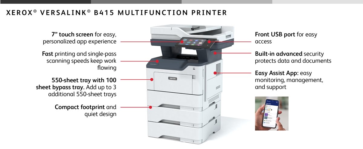 Xerox VersaLink B415/DN - Multifunction Printer - B/W