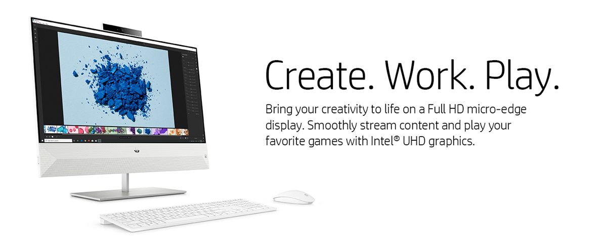 HP Pavilion 24-xa0024 - All-in-one - Core i5 8400T / up to 3.3 GHz