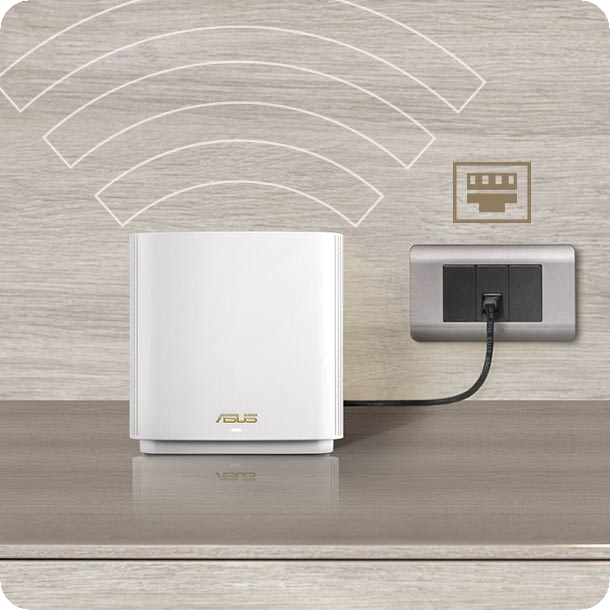 axy ASUS ZenWiFi - AX7800 WiFi 6 Triple-Band AiMesh Whole Home