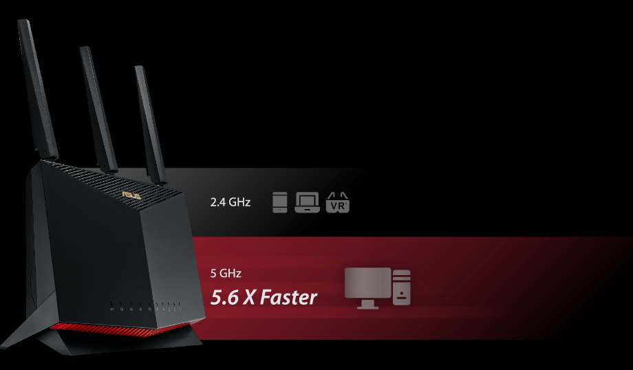 ASUS - Routeur WiFi Dual-Band RT-AX86U Pro ASUS