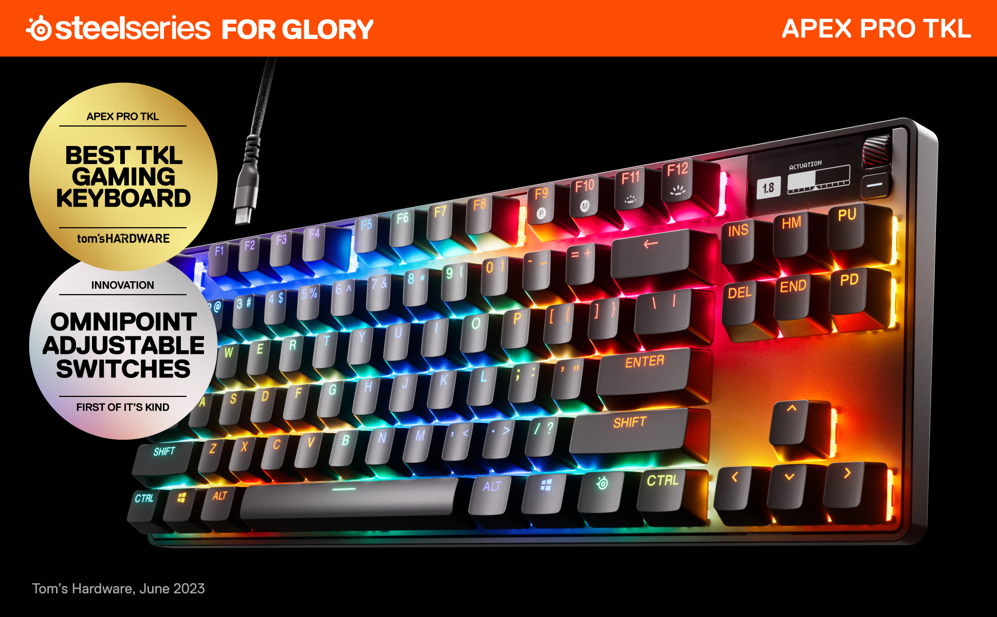 SteelSeries Apex Pro TKL Mechanical Gaming Keyboard – World's 