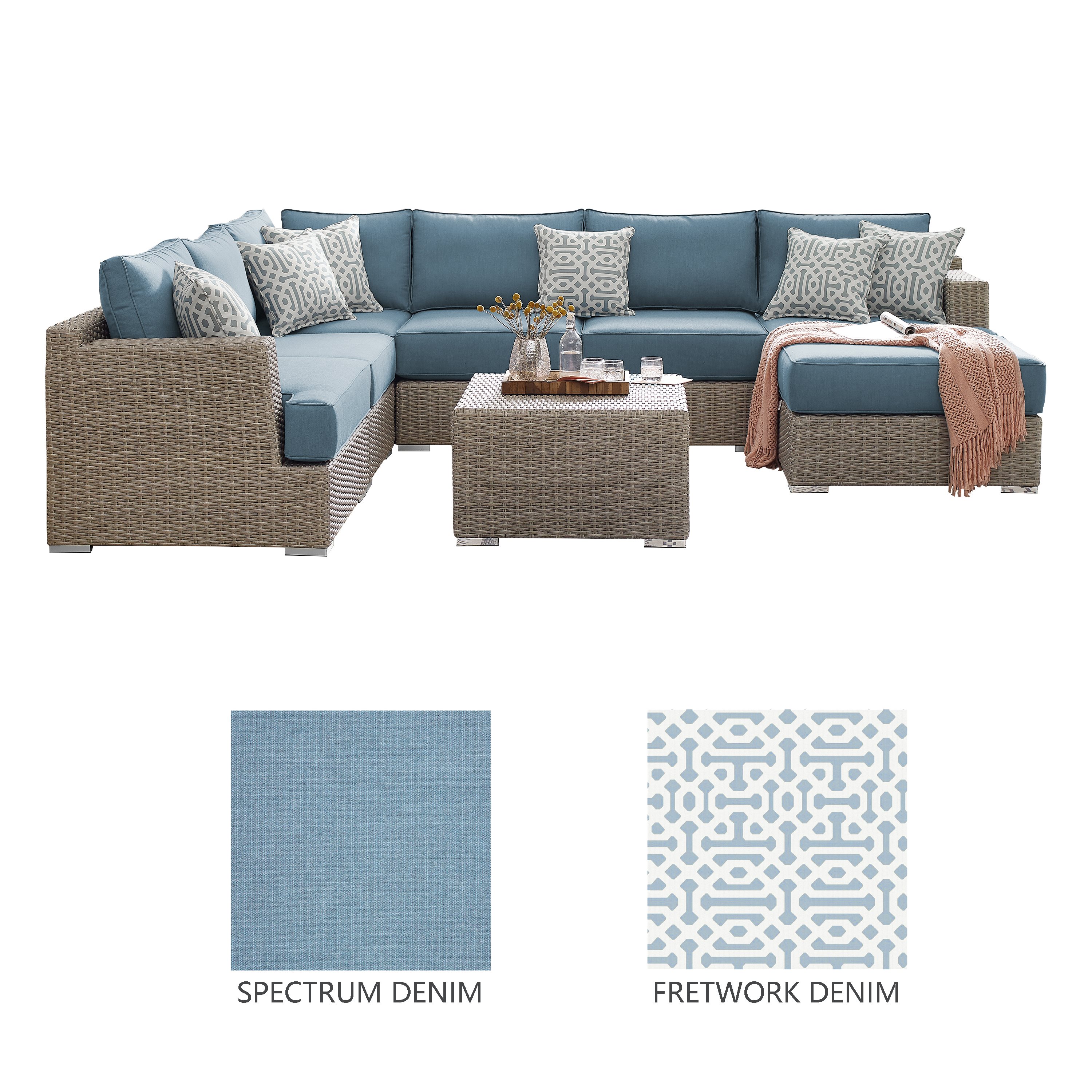 Sirio Niko 8-piece Modular Outdoor Patio Seating Set | Costco