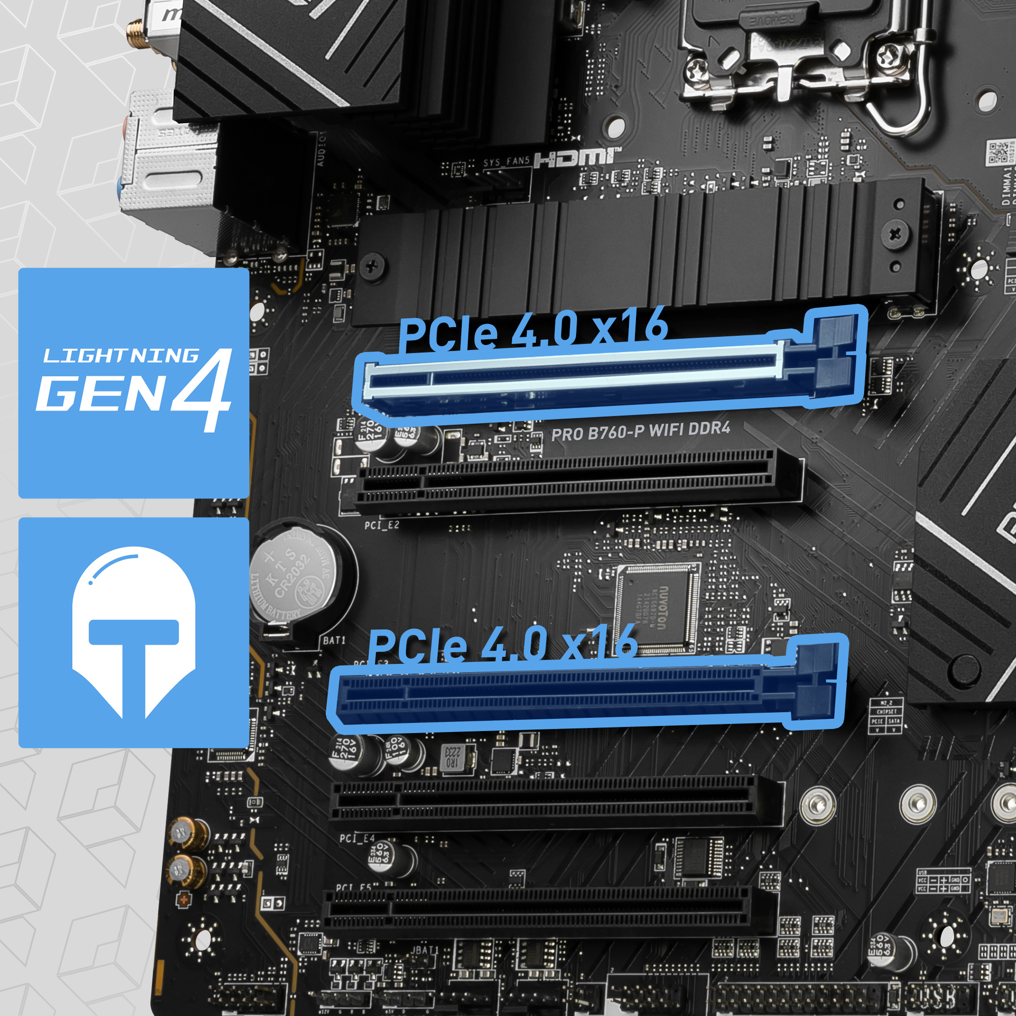 MSI PRO B760-P WIFI DDR4 Intel LGA1700 ATX DDR4 Motherboard