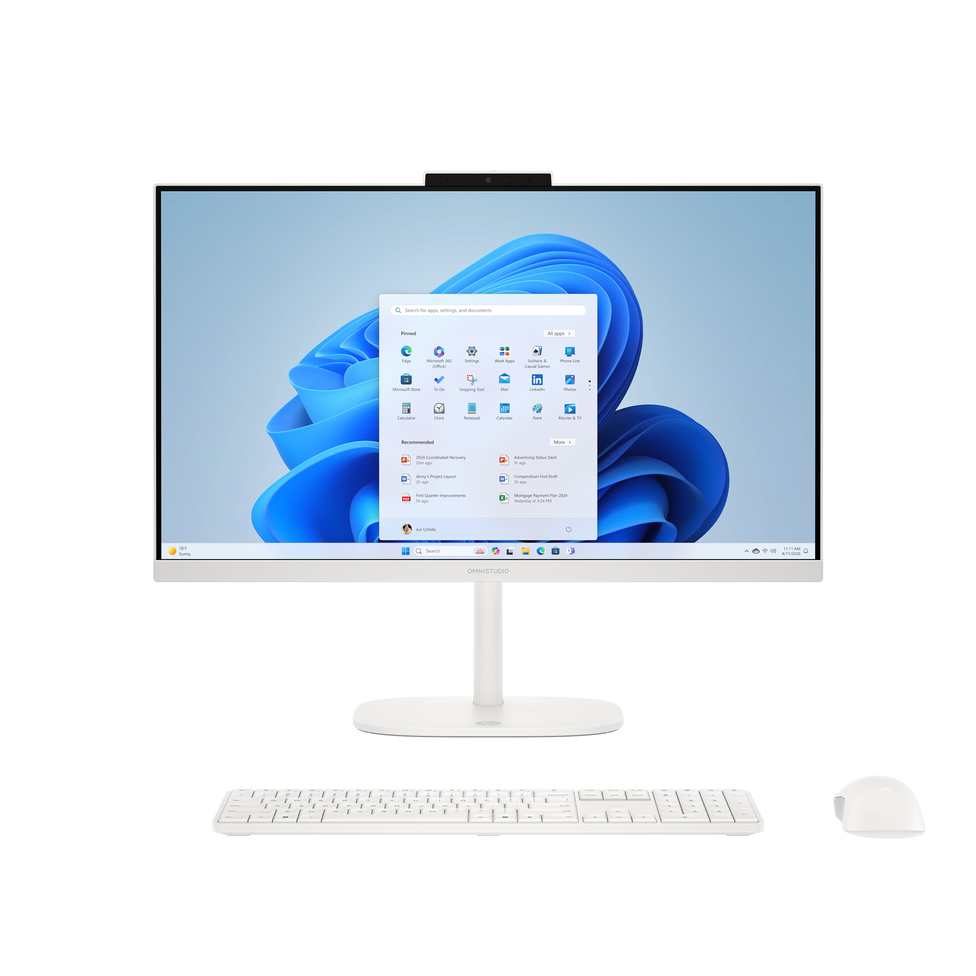 HP OmniStudio 23.8 Inch All-in-One Desktop PC, Full HD Display