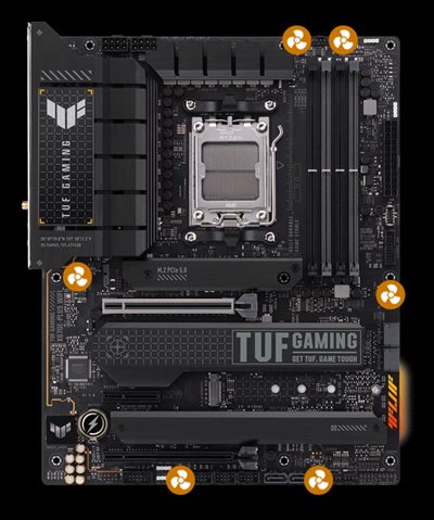 ASUS TUF GAMING X670E-PLUS WIFI 6E Socket AM5 (LGA 1718) Ryzen