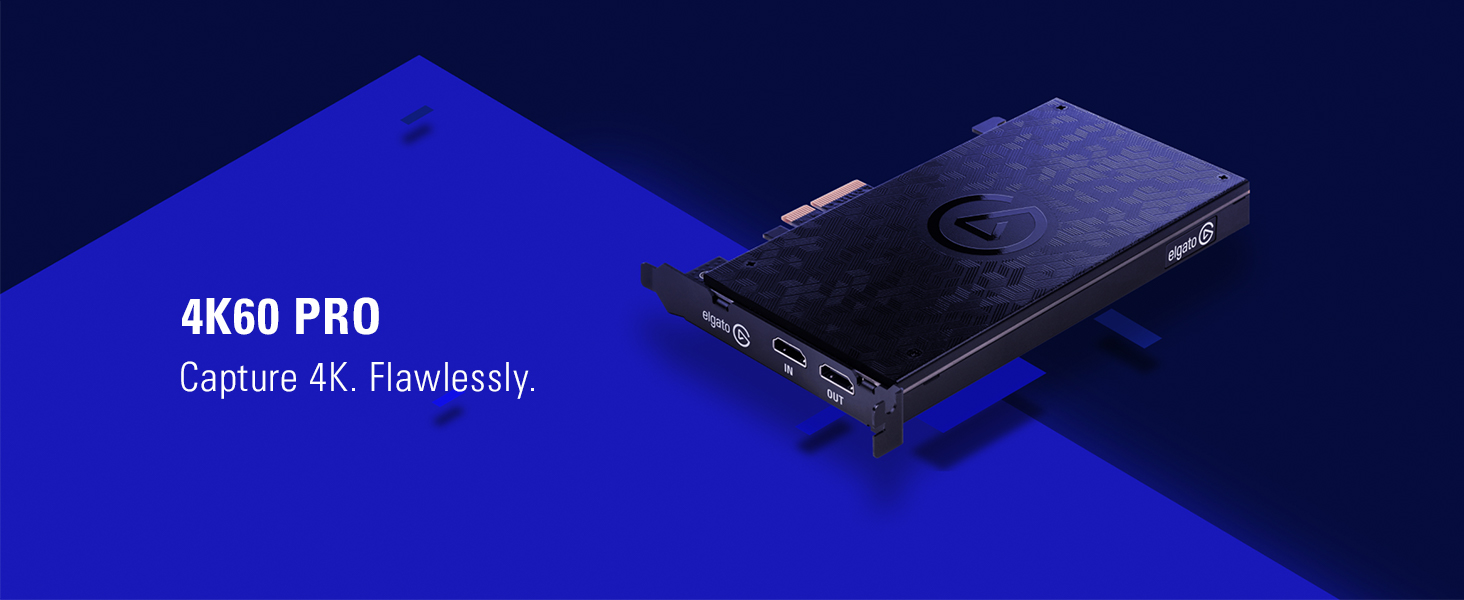 Elgato Game Capture 4K60 Pro, 4K 60fps Capture Card With Ultra-Low