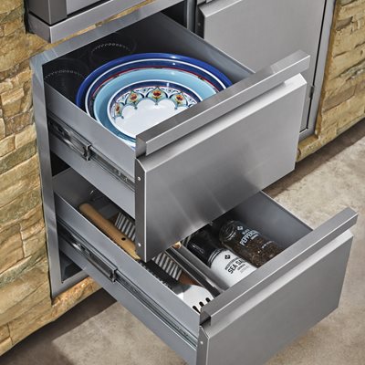 Double Drawer Storage
