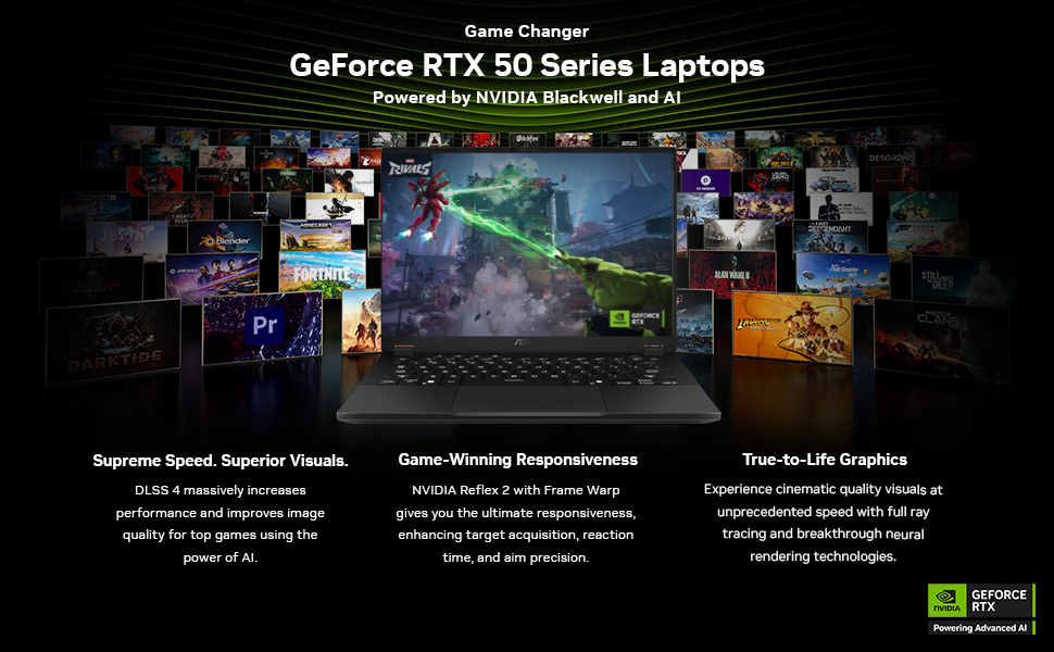 GeForce RTX 50 Series Laptops.