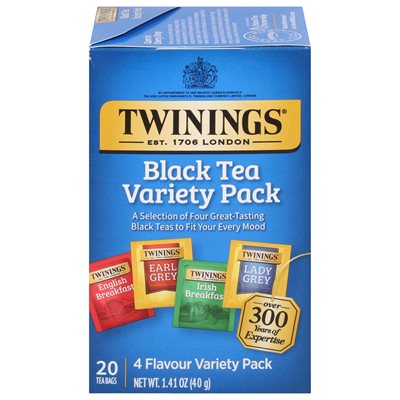 Twinings® Black Tea Variety Pack, 20 CT