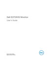 Dell E2724HS Monitor User’s Guide