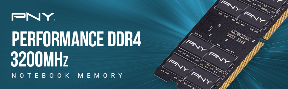 pny performance 32gb (2x16gb) ddr4 dram 3200mhz (pc4-25600) cl22