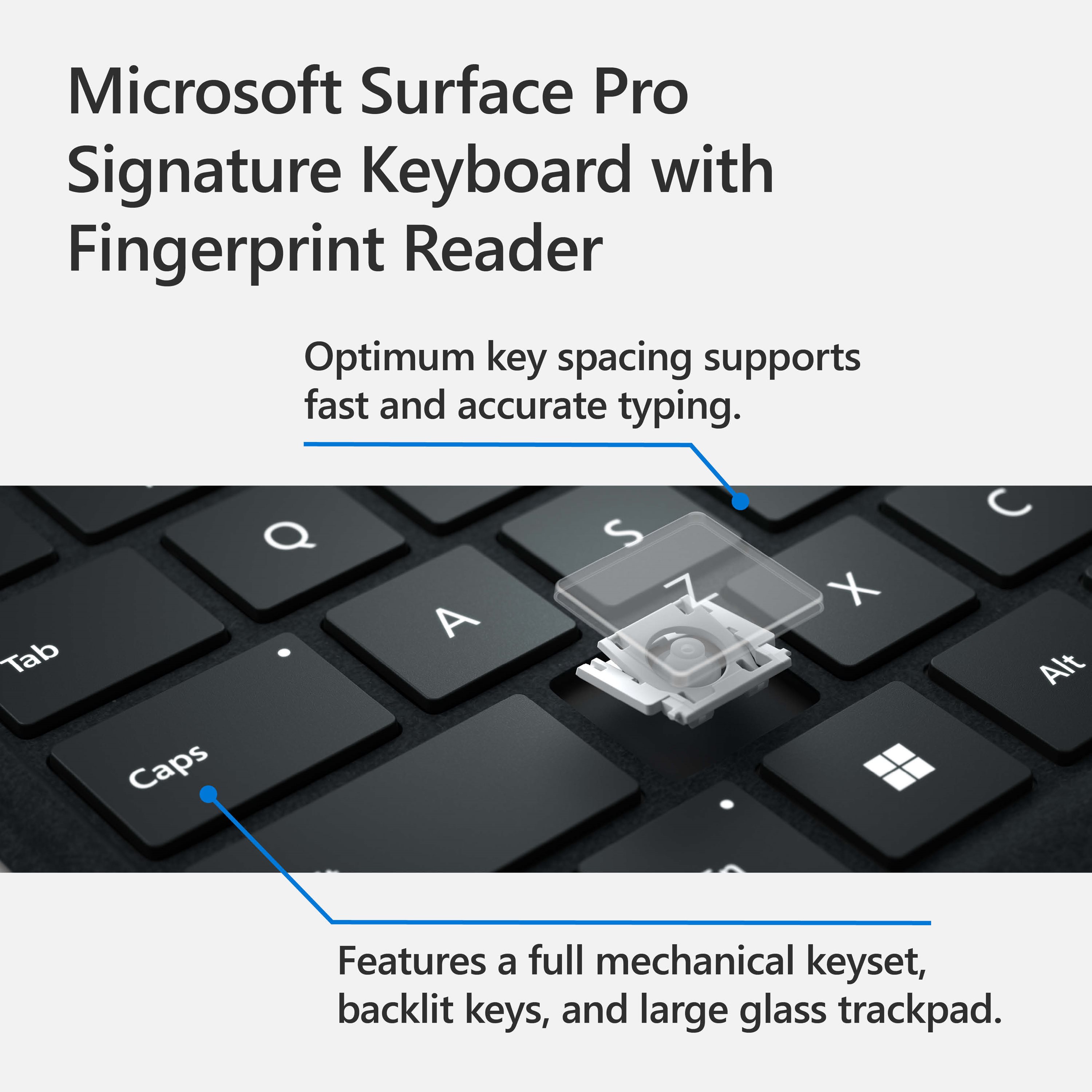 Surface Pro Signature Keyboard with Fingerprint Reader - Microsoft Store