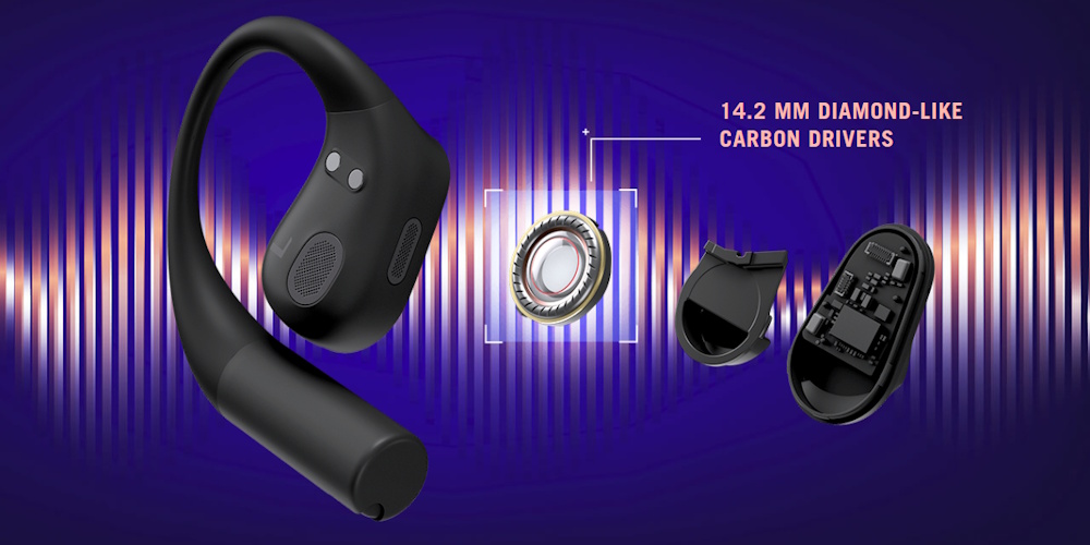 ASUS ROG Cetra Open Wireless SpeedNova Open Ear Gaming Earbuds for