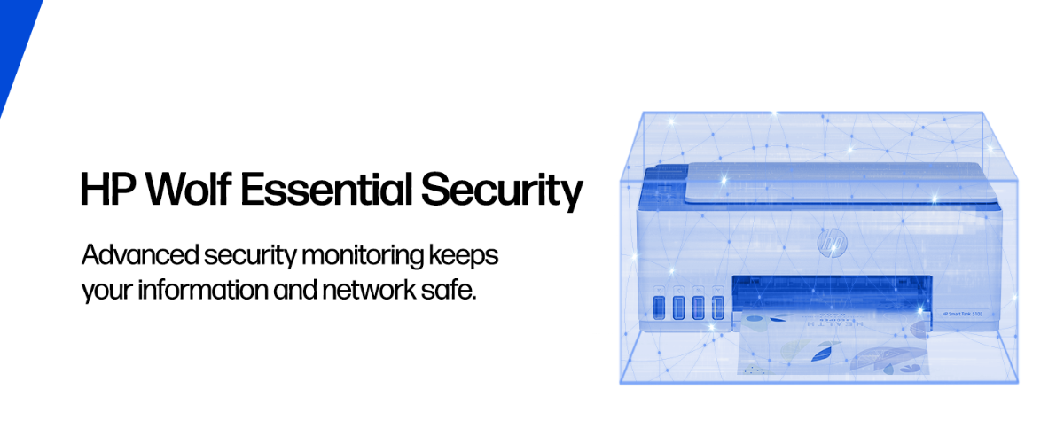 HP Wolf Essential Security with advanced monitoring to protect your information and keep your network safe