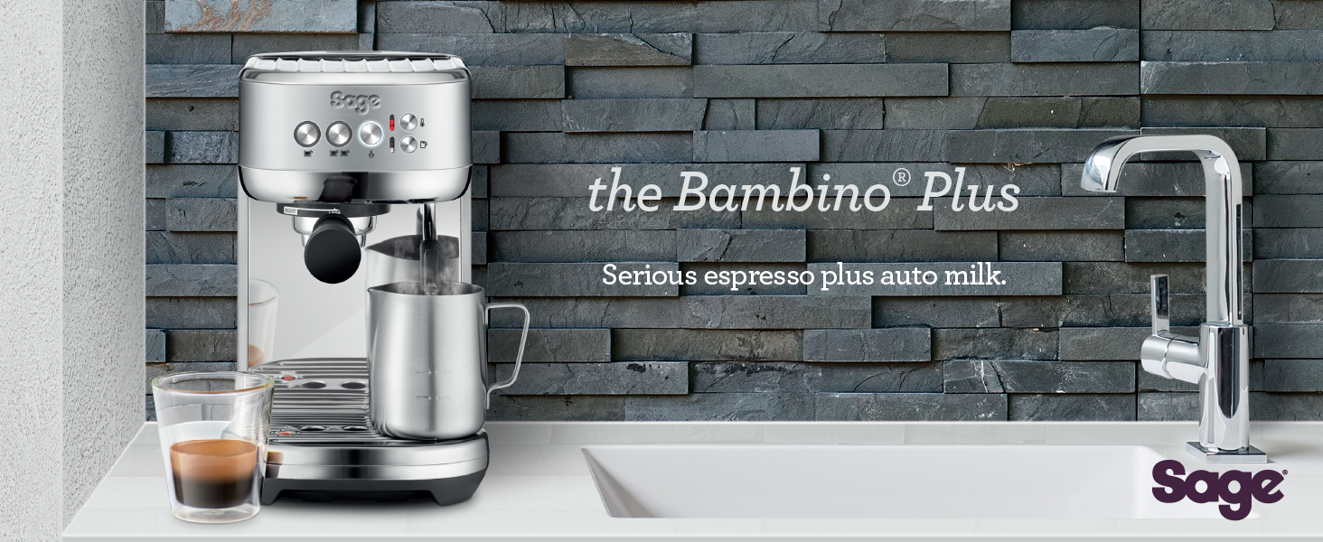 Buy Sage SES500BSS The Bambino Plus Espresso Coffee Machine, Coffee  machines