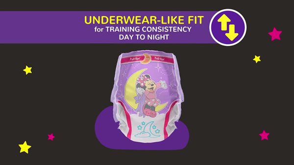 Pull-Ups Night-Time Girls' Potty Training Pants 3T-4T (32-40 lbs), 18 ct -  Pay Less Super Markets