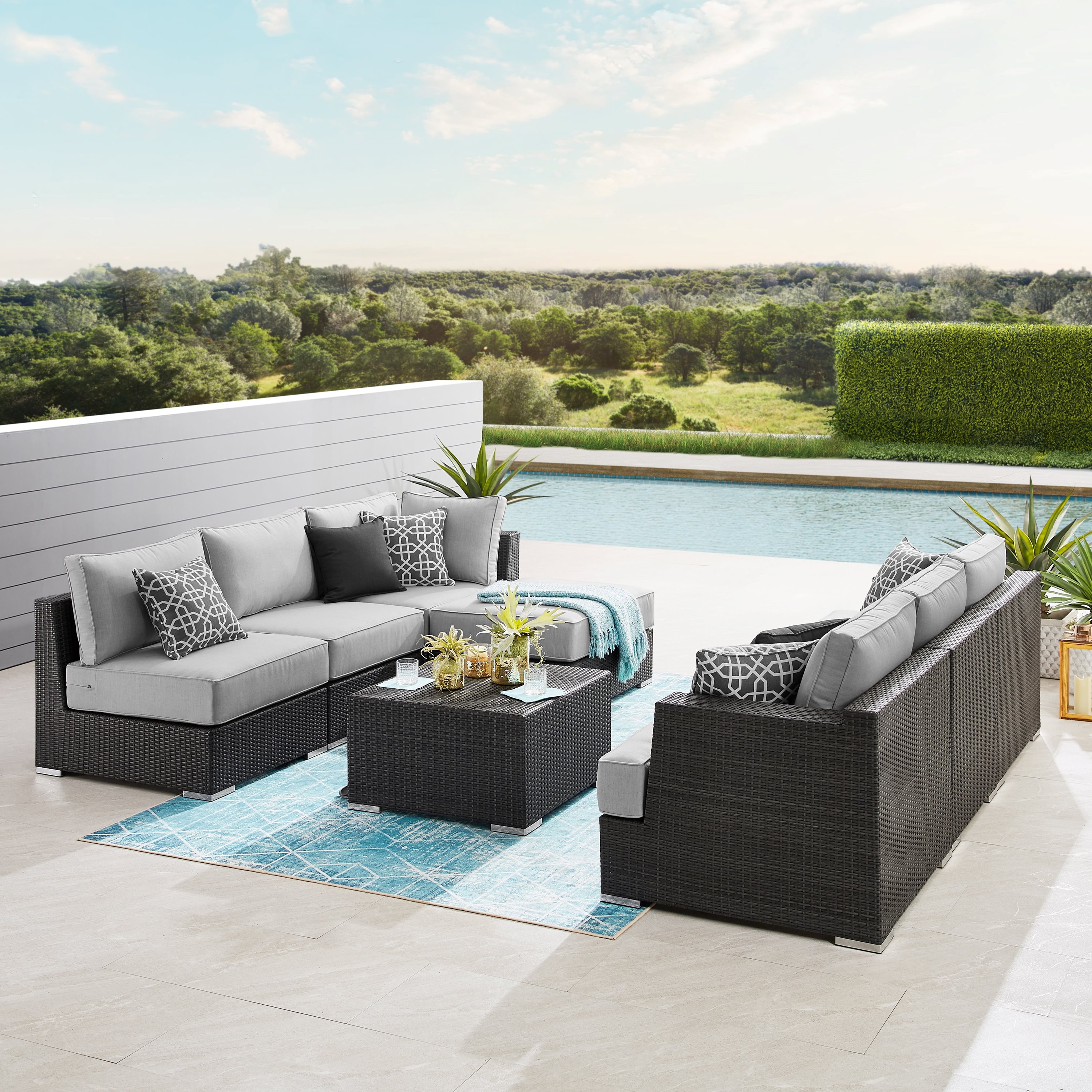 Niko 8-piece Patio Sectional Conversation Set | Costco