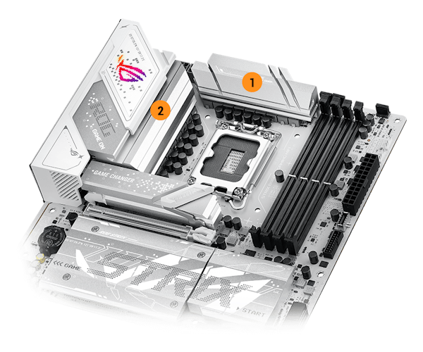 Strix B850-G VRM Kühllayout