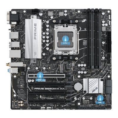 The PRIME B650M-A AX motherboard supports Multiple Temperature Sources.