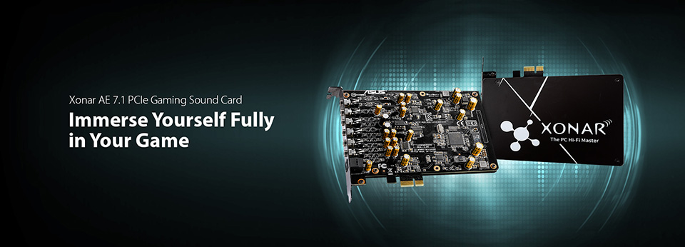 ASUS Xonar AE 7.1 Channels PCI Express Interface Sound Card