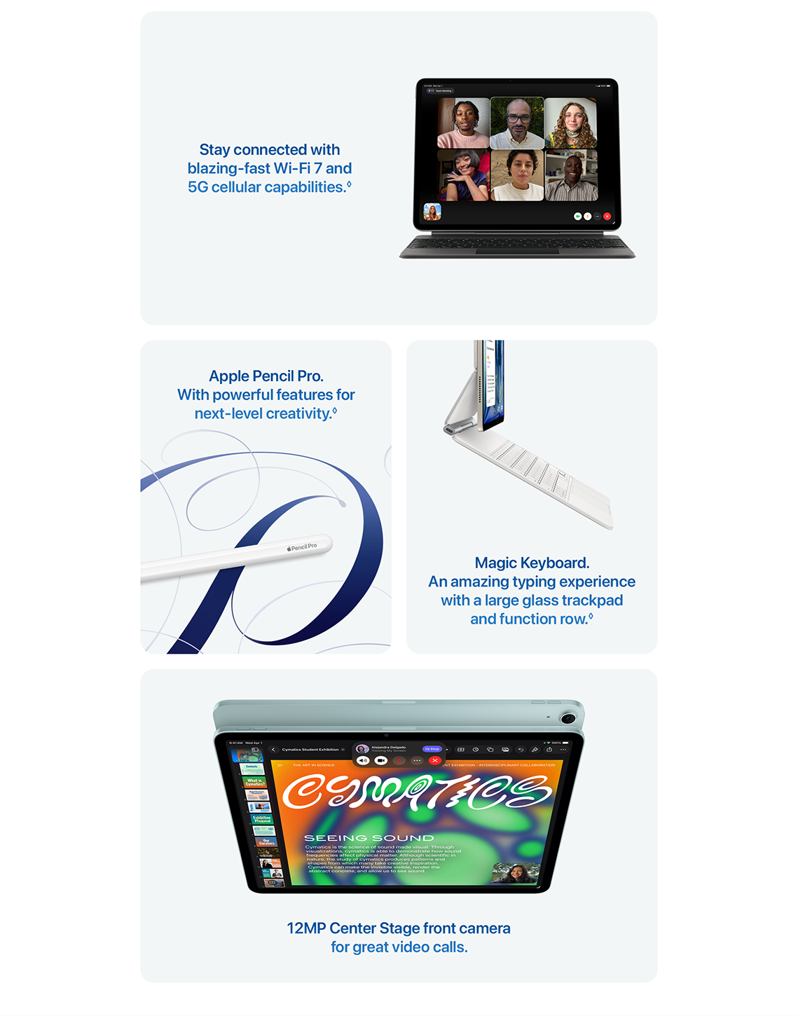 2026 11-inch iPad Air M4, Built for Apple Intelligence, Wi-Fi 1TB