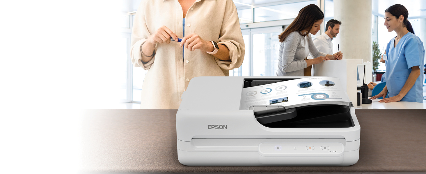 Epson DS-1730 Flatbed Color Duplex Document Scanner with Auto