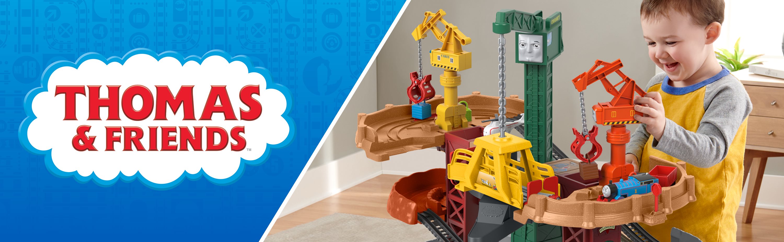 Buy Thomas & Friends Trains & Cranes Super Tower Track Set | Toy