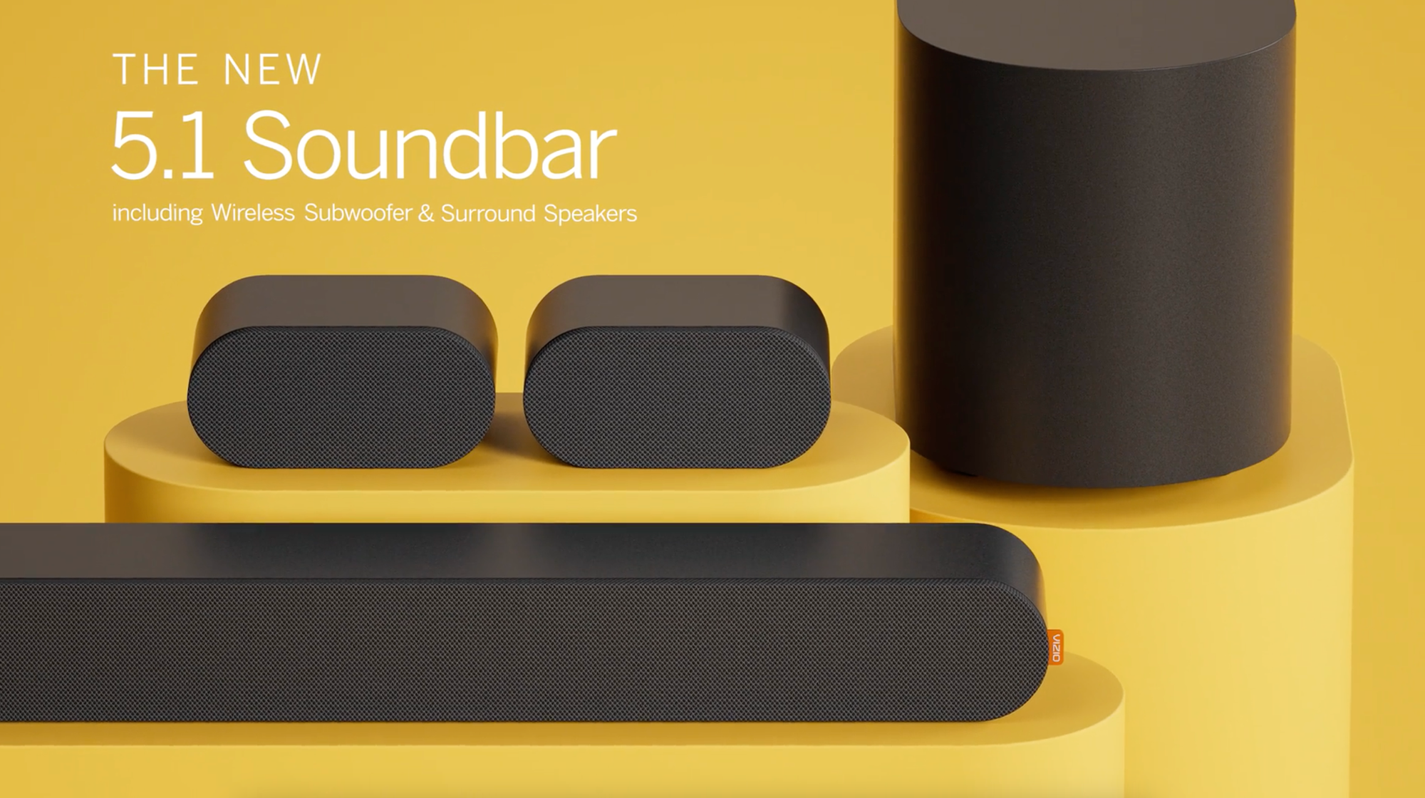 slide 1 of 4, show larger image, vizio 5.1 soundbar with dolby atmos and dts:x