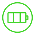 UP TO 150 HOURS OF BATTERY LIFE