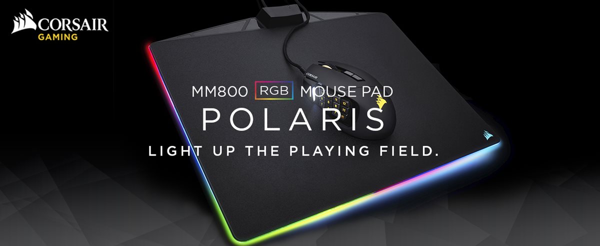 Tapis de souris Corsair MM800 RGB Polaris - My eSport