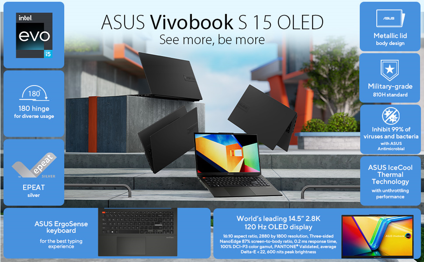 Vivobook S 15 (K3502,12th Gen Intel)｜Laptops For Home｜ASUS USA