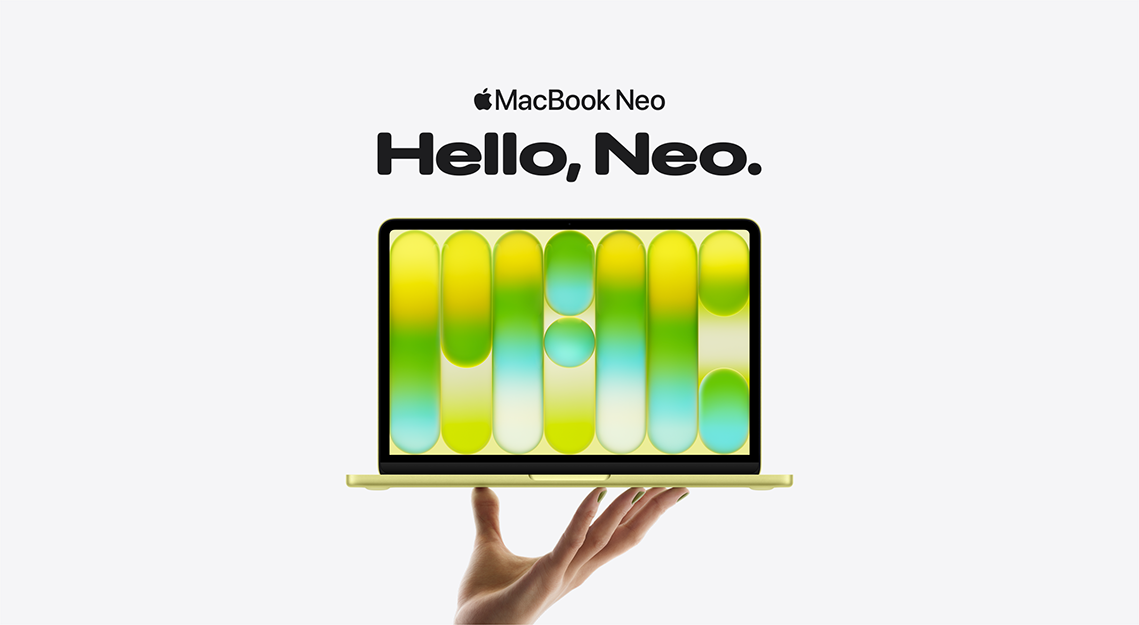 Apple, MacBook Neo, 13-inch, Apple A18 Pro chip, 8GB, 512GB SSD