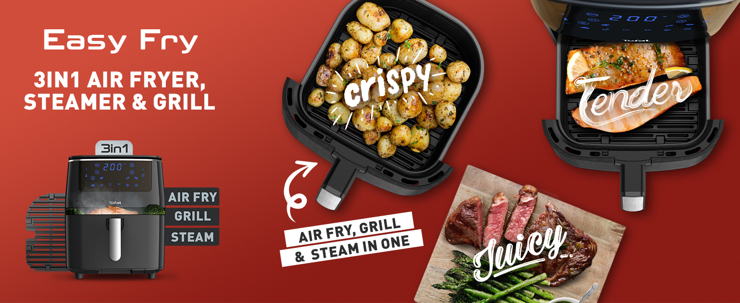 How to Use the Steam Function  Tefal Easy Fry Grill & Steam