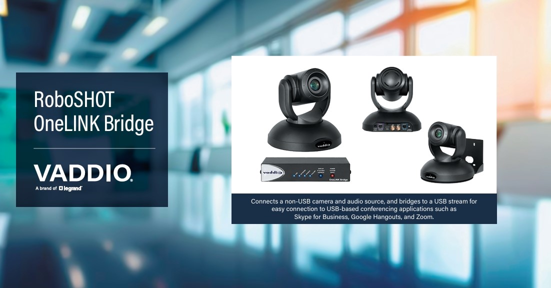 Vaddio RoboSHOT 40 UHD OneLINK Video Conferencing HDMI Bridge System ...