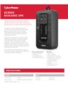 CyberPower EC550G Ecologic Battery Backup UPS System - Data Sheet
